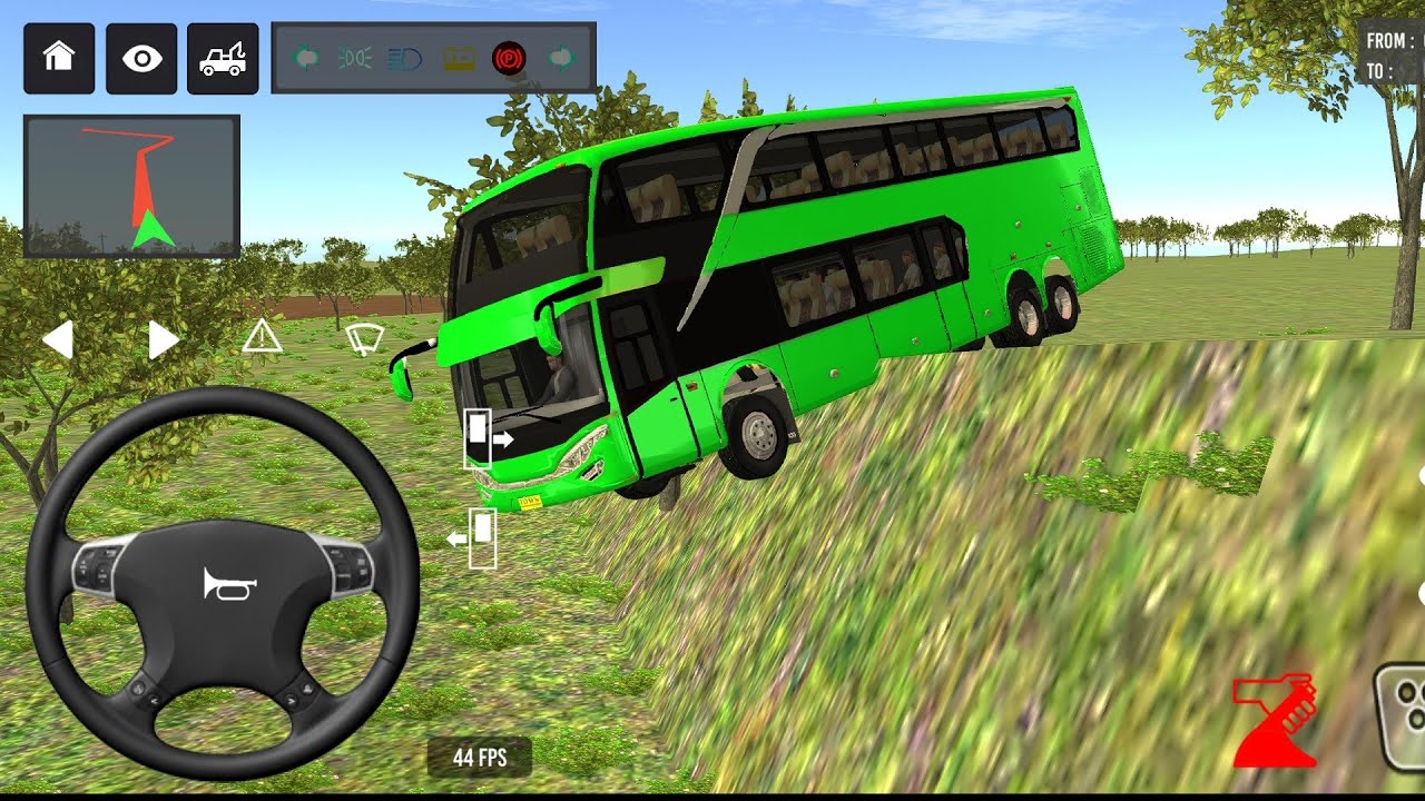 🤪Bus simulator Indonesia ||New bus gameplay ||#bus #simulator #games ‎⁨@AAKZONES⁩  🎯