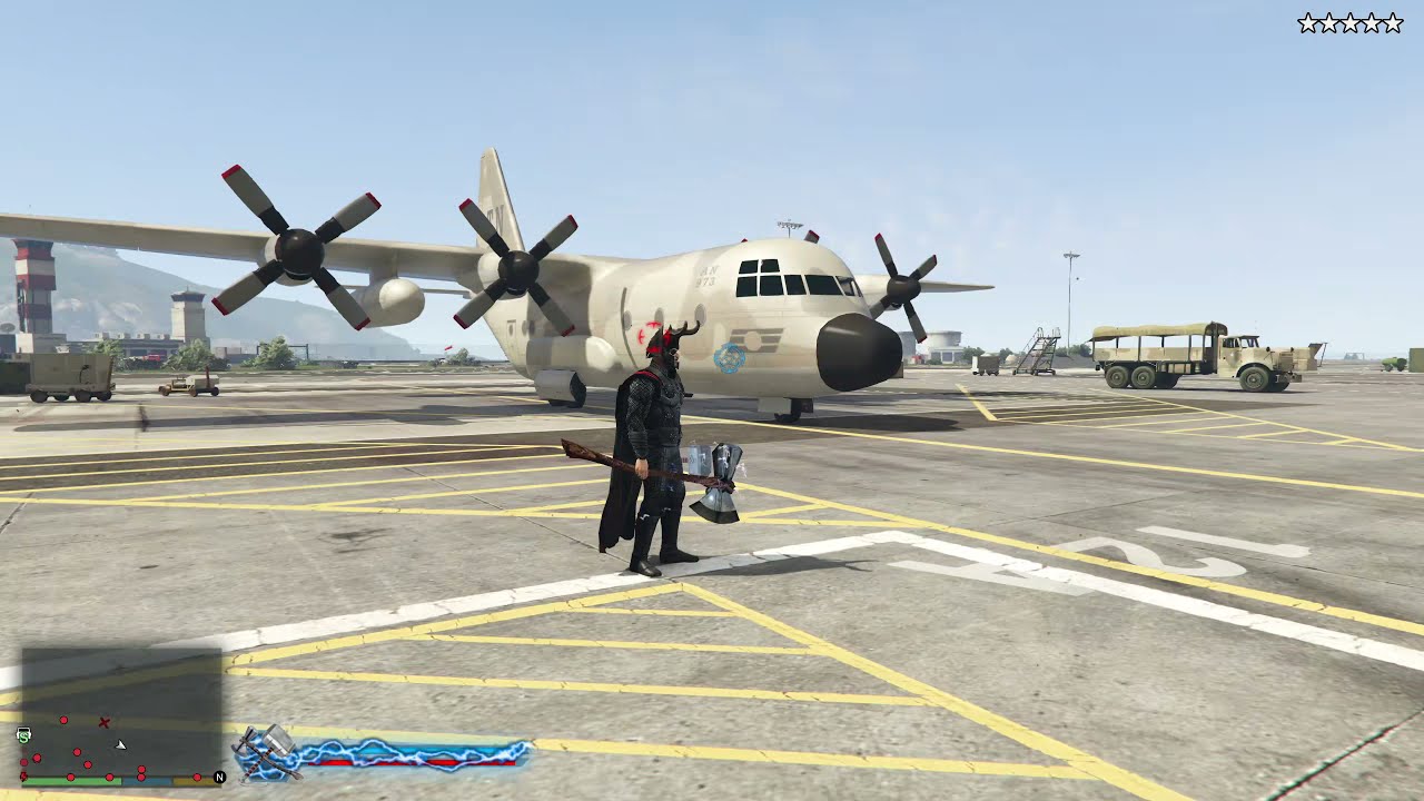 Thor vs Army - GTA 5 Thor mod - CocoBibu