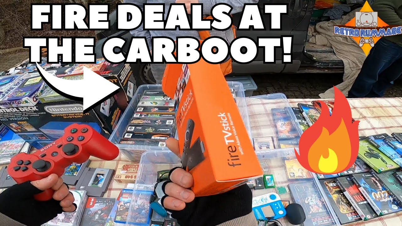FIRE Deals At The Carboot! Video Game Hunting @ My Local Car Boot Sale!