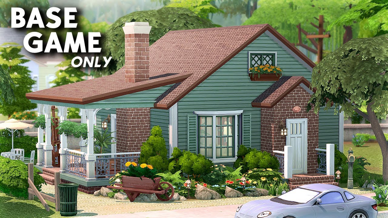 Cozy Willow Creek Suburban Home - Base Game Only Save File - The Sims 4 Speed Build