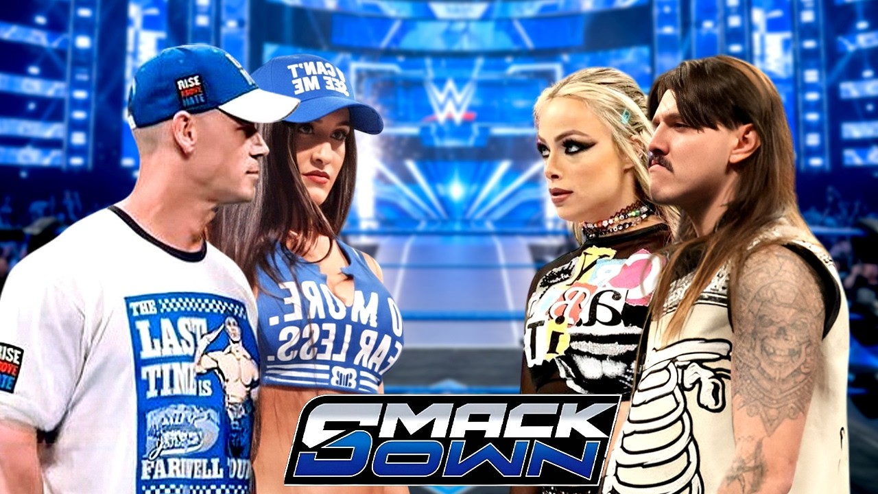 Полный матч: Джон Сина и Никки Белла против Доминика Мистерио и Лив Морган | WWE SMACKDOWN 23.02....