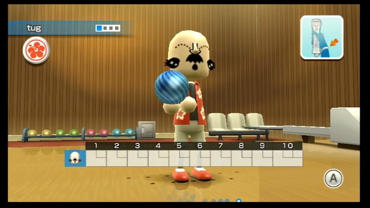 Wii Sports resort 100 pin bowling