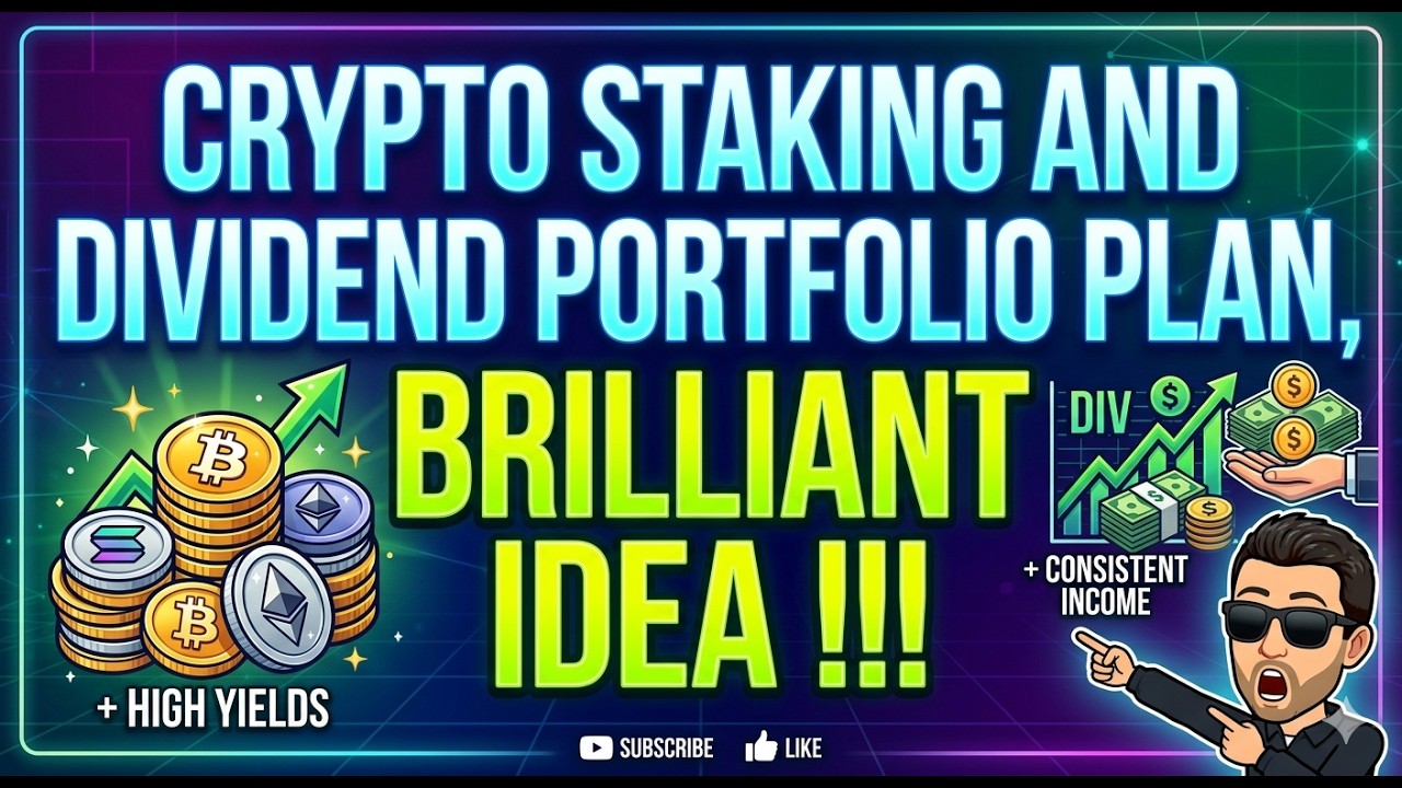 Crypto Staking and Dividend Portfolio Plan, brilliant idea !!!
