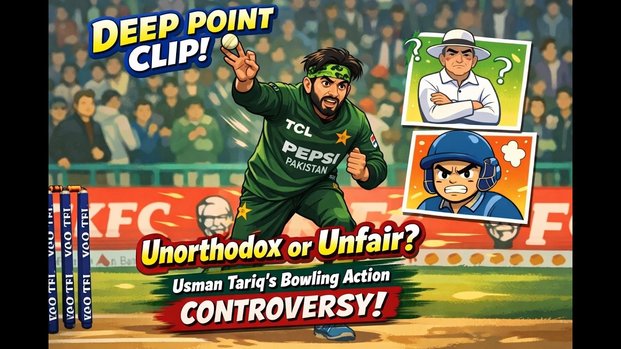Deep Point Clip: Unorthodox or Unfair? Usman Tariq’s Bowling Action Controversy