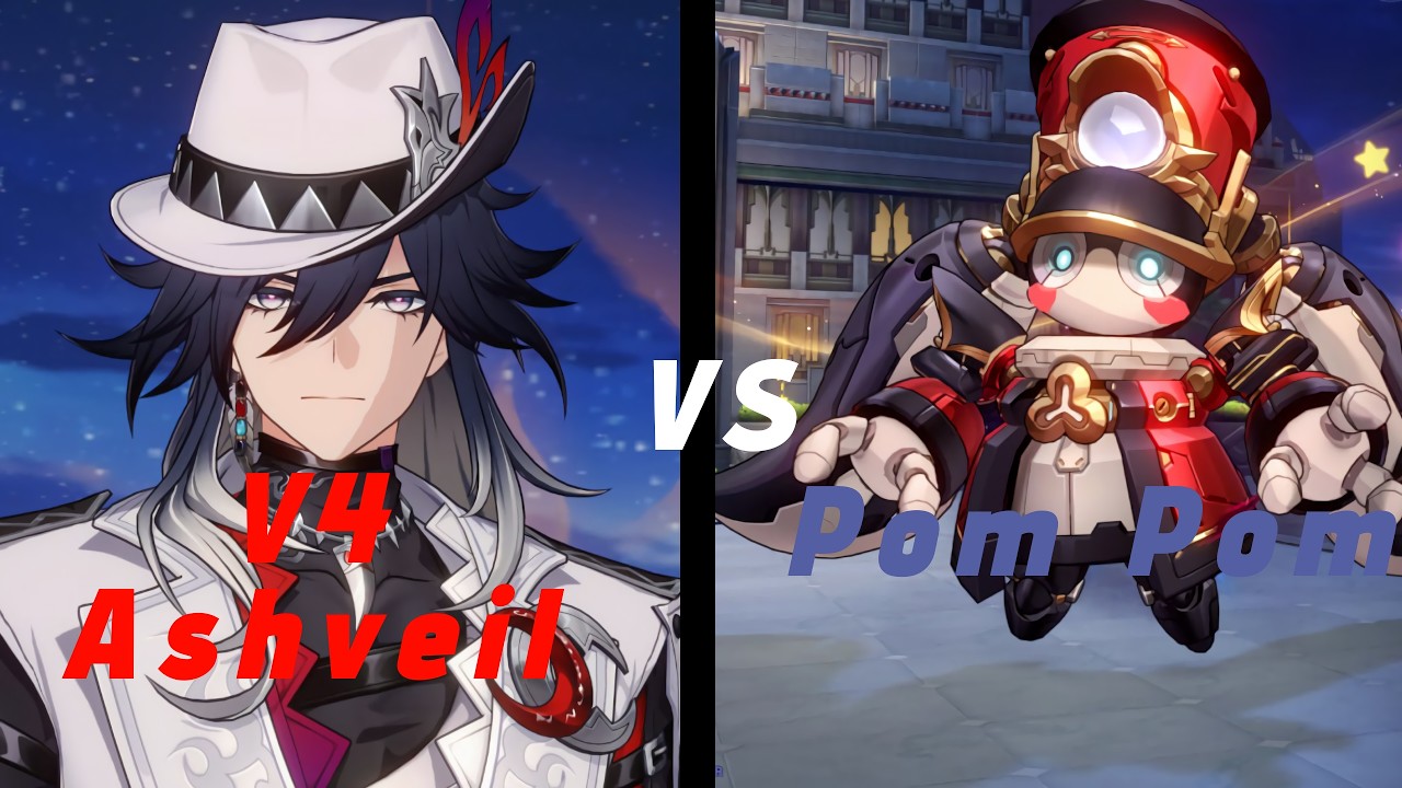 [HSR] V4 Ashveil HyperCarry and Sub Dps vs Pom Pom in AA 4.1