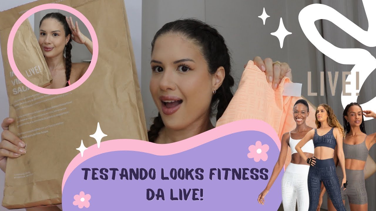 TESTANDO LOOK FITNESS DA MARCA FAMOSINHA LIVE! - Vale o preço??