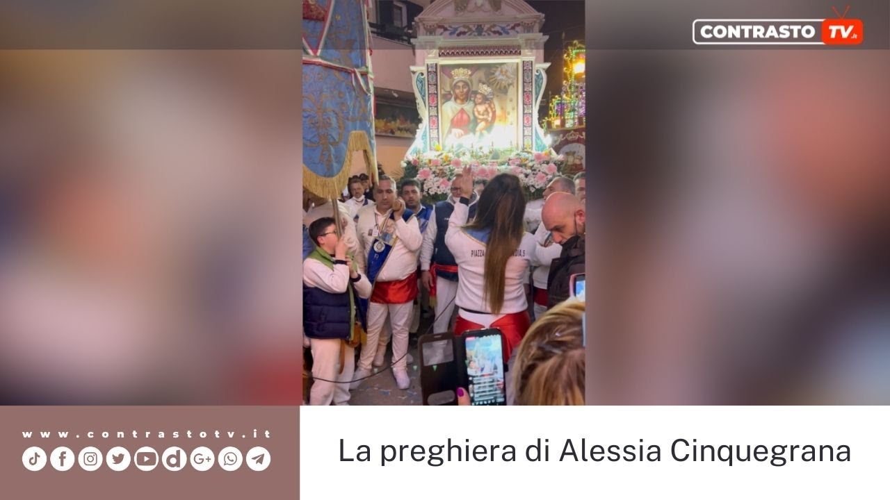 Aversa, fujénti: la preghiera di Alessia Cinquegrana (18.04.22)