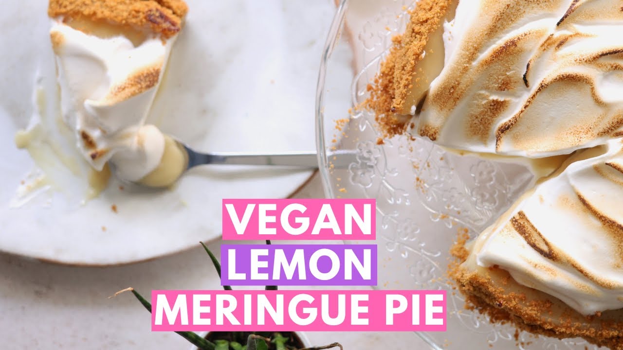 Vegan Lemon Meringue Pie Recipe + Homemade Dairy Free Lemon Curd & Condensed Milk