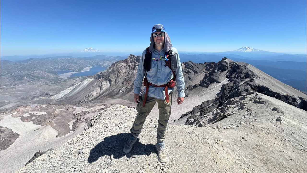 Mt St Helens summit and dispersed camp. #hiking #pnw #mtsthelens #mountains