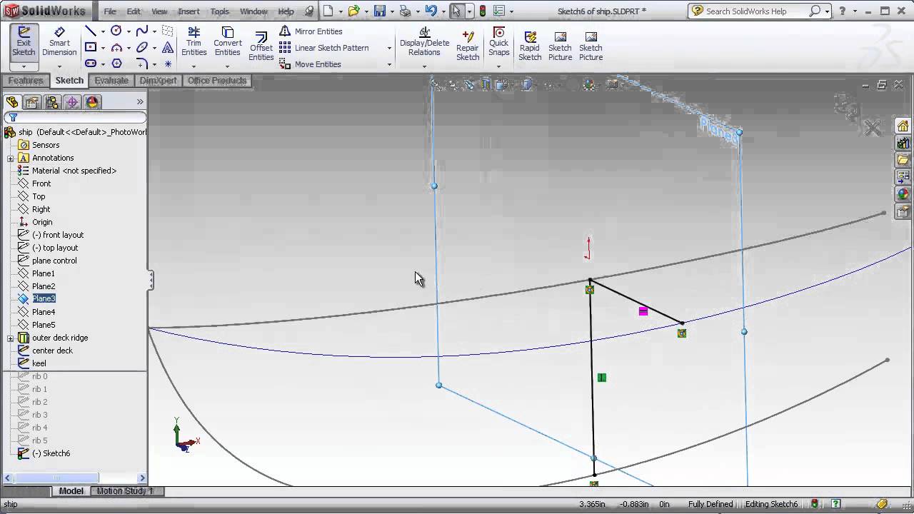 DSID129, Solidworks Lecture, Lofts with Guide Curves