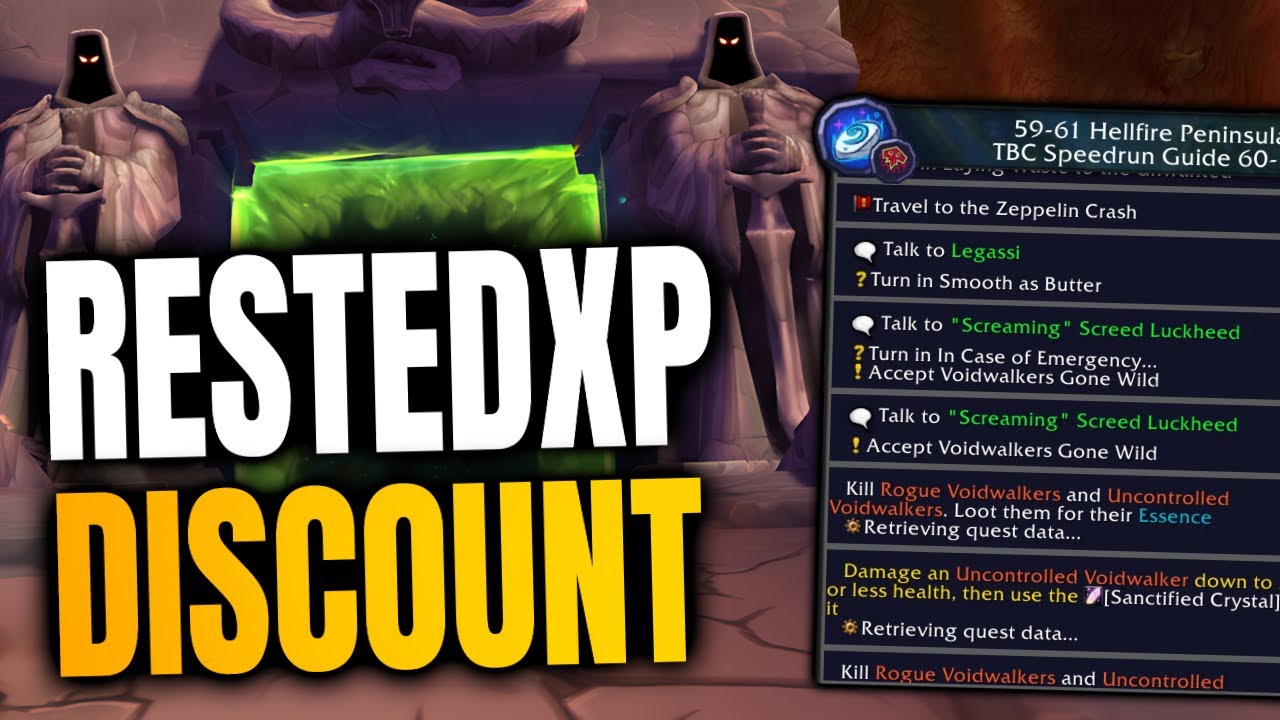 Restedxp Discount Code promotion - Working for TBC, Classic, Hardcore & Retail WoW