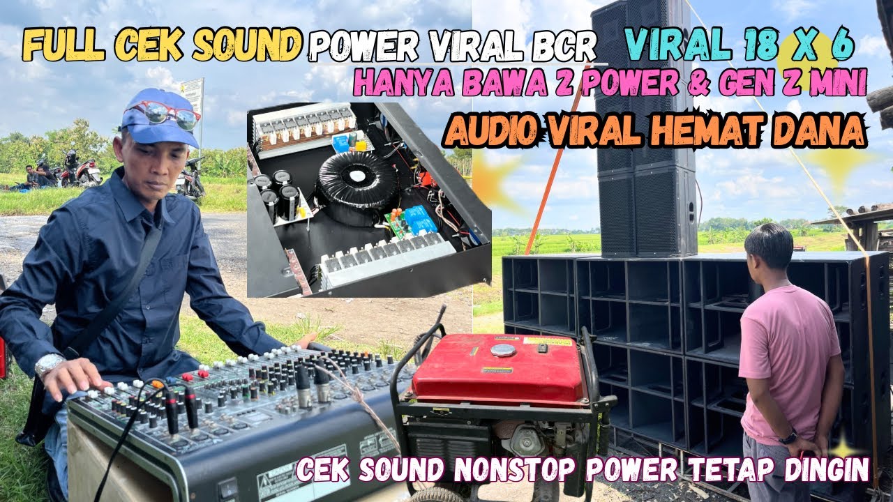 Bcr buktikan power viral cek glerr lagi 18x6 dengan gendset mungil