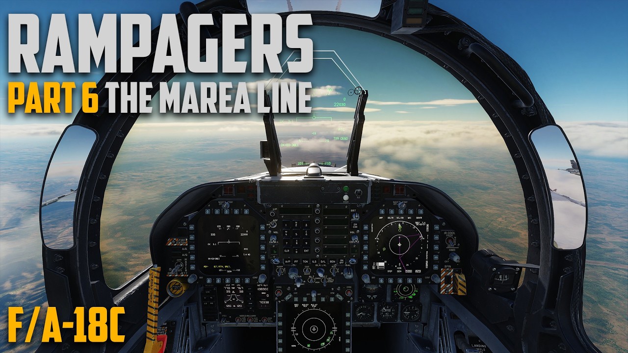 F/A-18C | The Rampagers Campaign | Mission 06: Marea Line | No Commentary | DCS