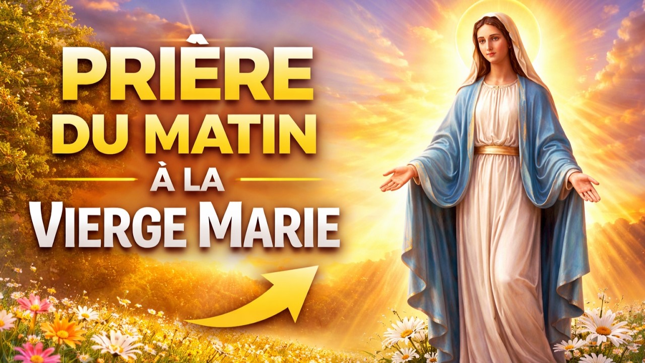 🙏PRIÈRE DU MATIN À LA VIERGE MARIE 🌅 Protection et bénédiction pour la journée ✨