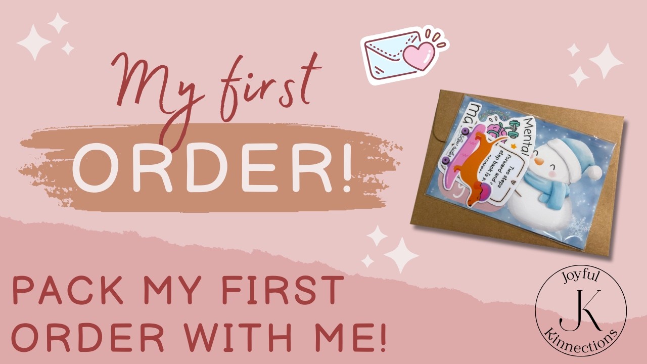 Packing My First Small Business Sticker Order! 💌