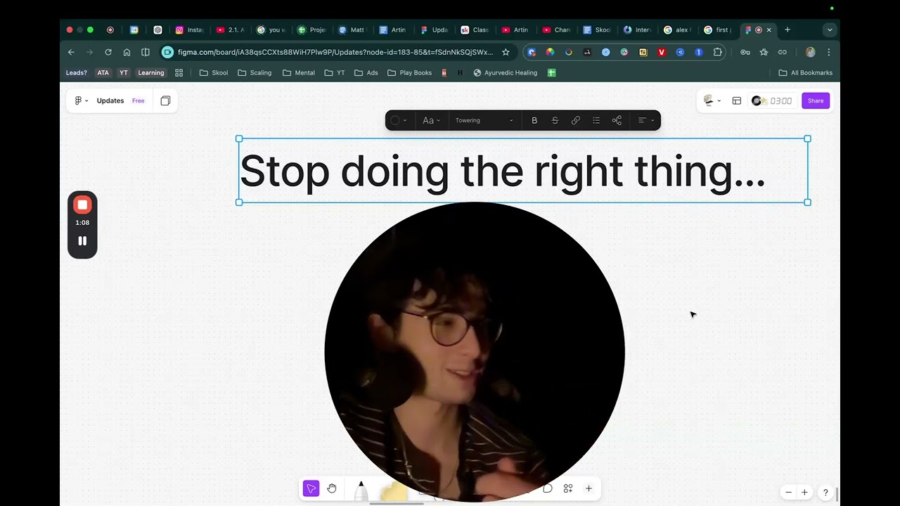 Stop doing the right thing...