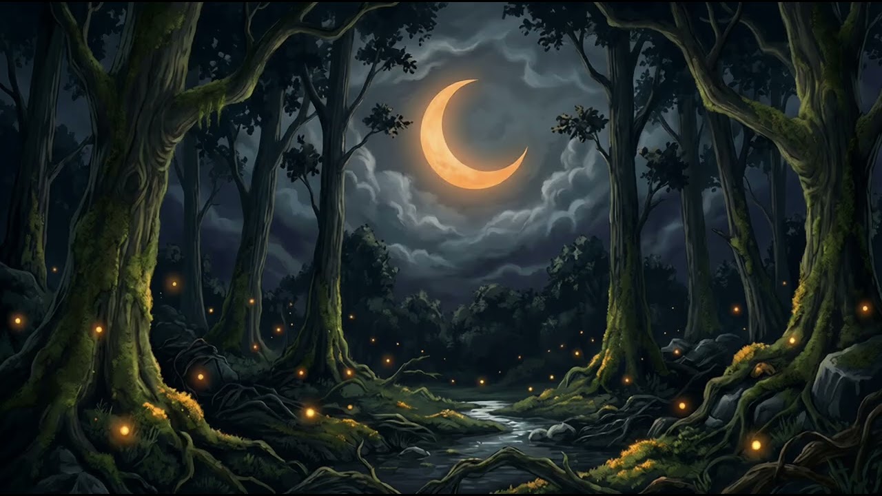 the woods are still. sleep.