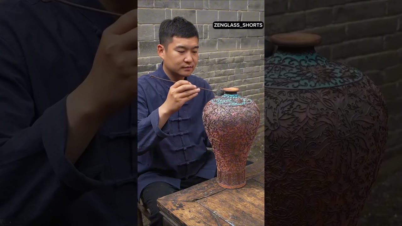 Stone Art on Copper Utensils | Traditional Handmade Copper Craft | Amazing Artisan Work