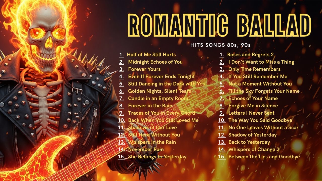 Ultimate Slow Rock Ballads Playlist | Timeless Romantic Rock Songs to Relax at Night