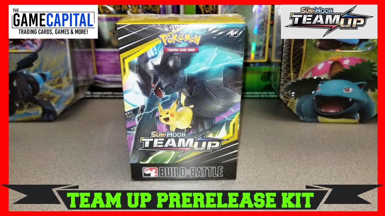 Pokemon TEAM UP Prerelease Build & Battle Kit Opening Plus How Prerelease Decks Work