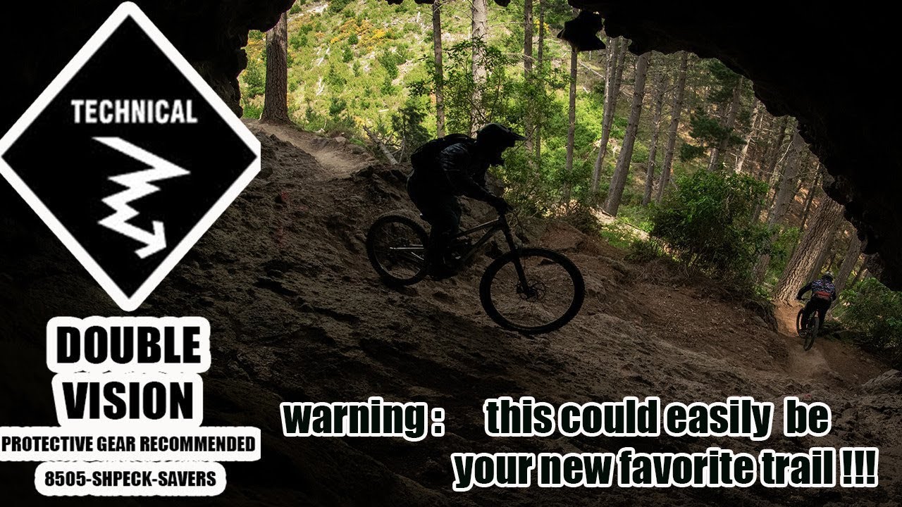 DOUBLE VISION | Christchurch Adventure Park | BLACK TECH , with a CAVE | new trail!