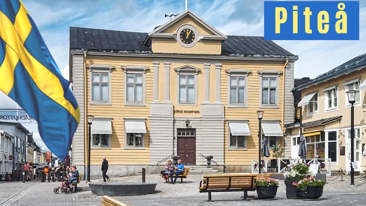 Virtual Walk in Piteå, North Sweden, August 5, 2022