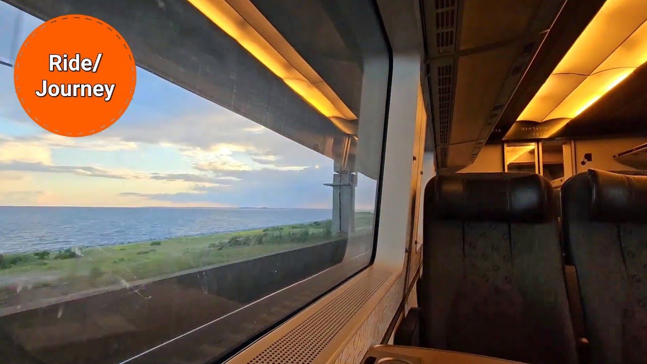 Ride on the train between Sweden & Denmark, over the Øresund | Øresundståg 4585