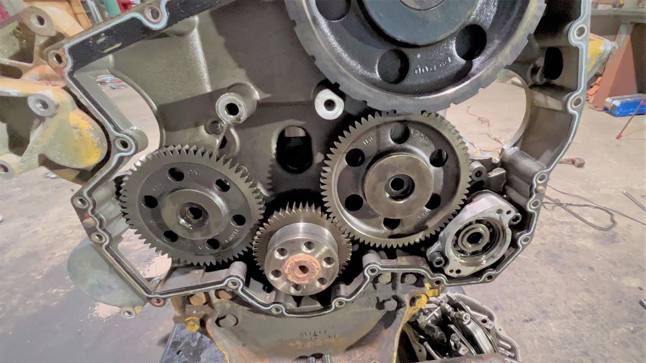 10.3L Caterpillar C-10 Diesel Engine Tear Down to Bare Block