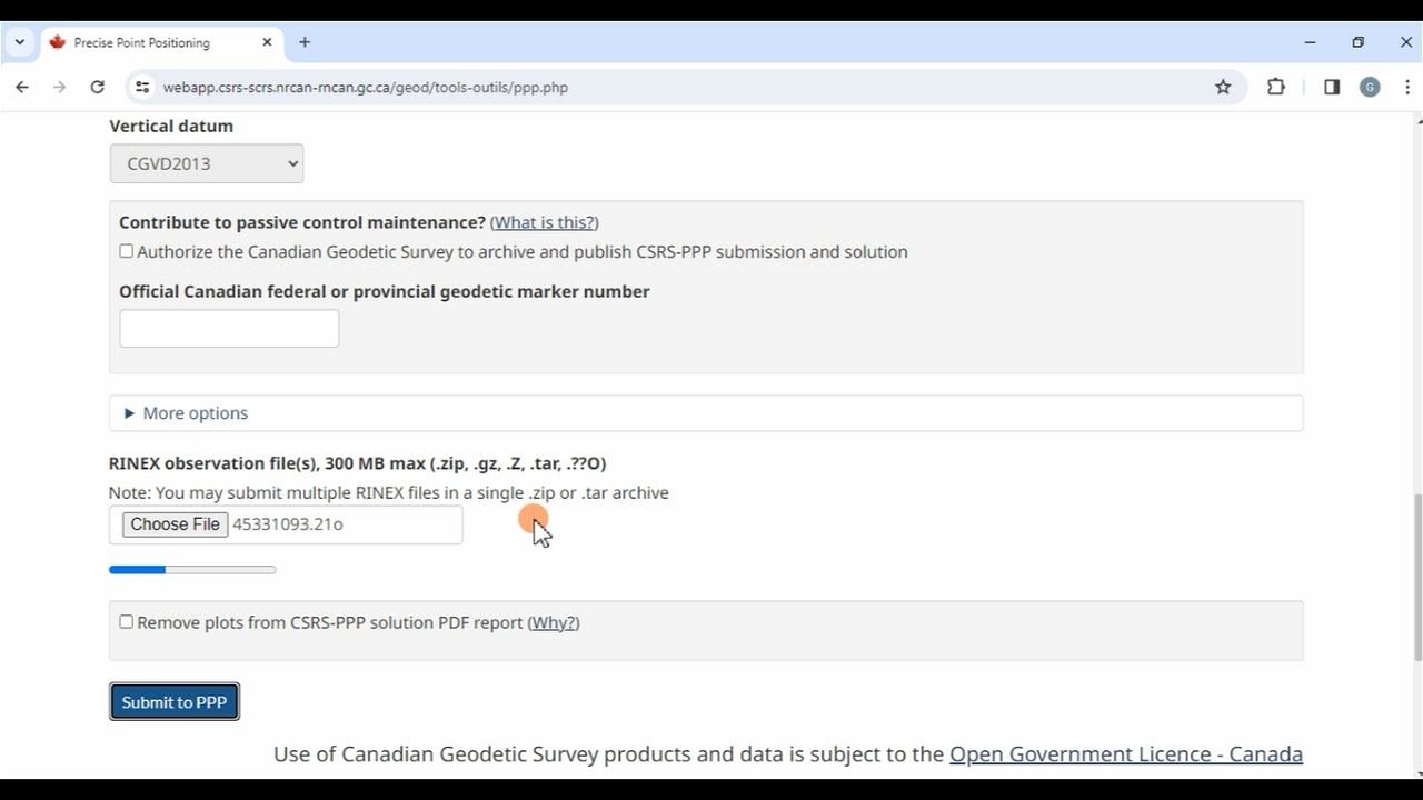 How to Process Online GNSS Data in CSRS Precise Point Positioning। CSRS PPP