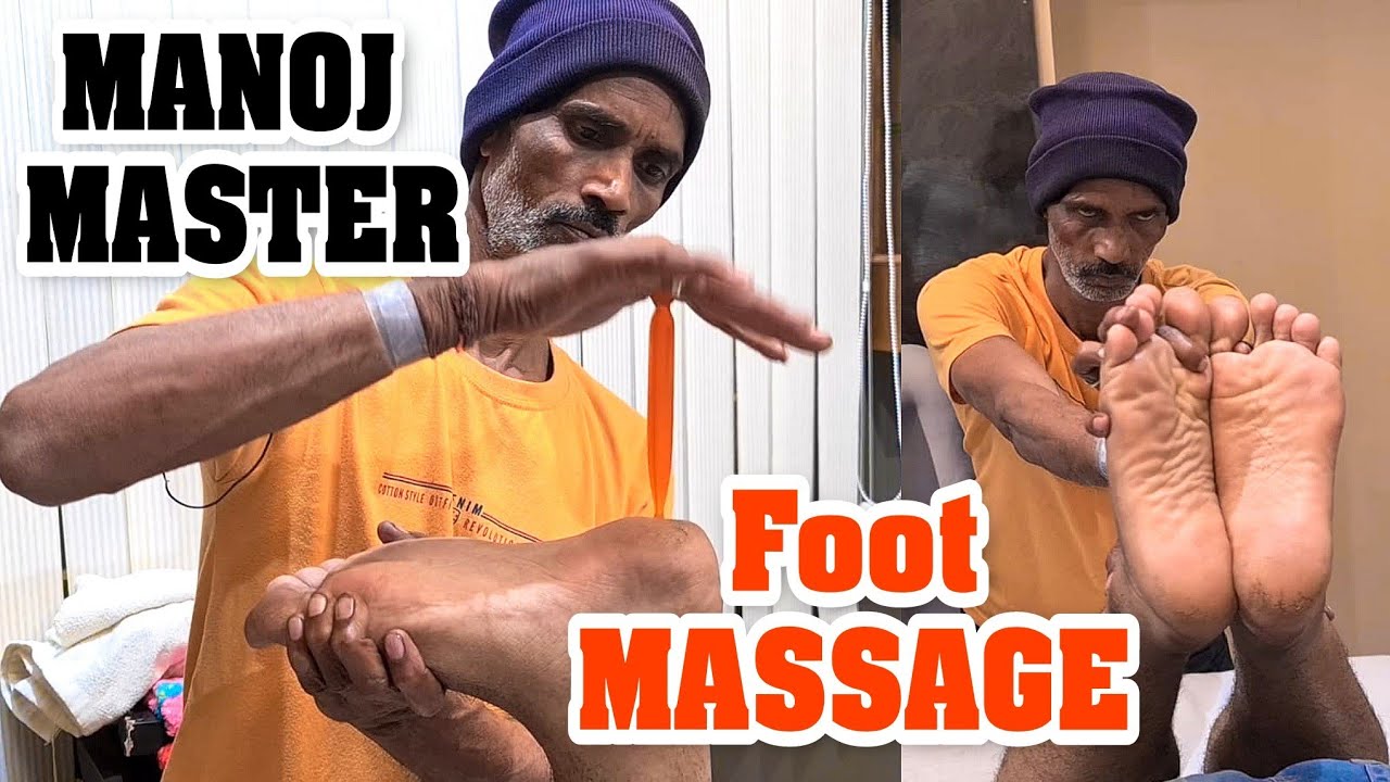 ASMR Foot Massage by Manoj master💈 Indian Barber 💈👣 foor Reflexology