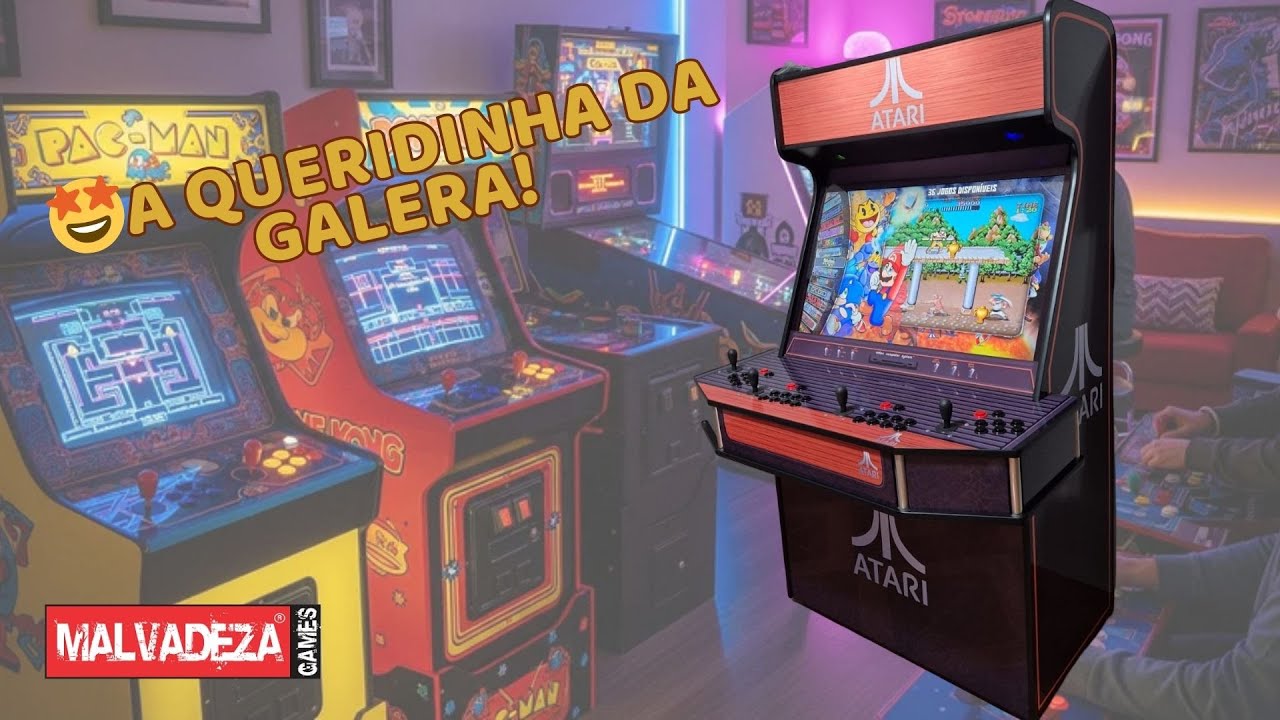 Arcade Atari Dourado 40