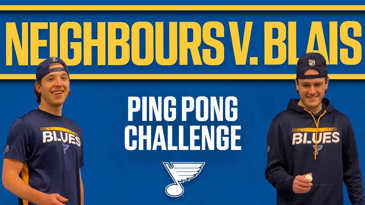 Blais and Neighbours compete in Ping Pong Challenge