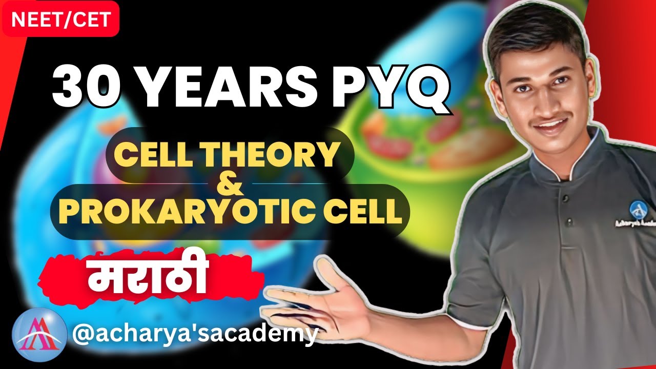 last 30 years pyq cell theory & prokaryotic cell