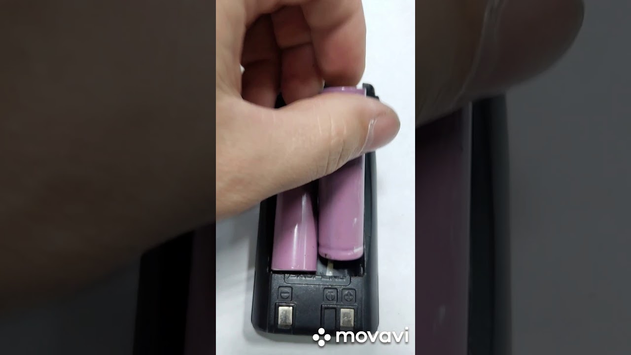 Рация Baofeng UV-82 установка li-ion аккумуляторов 18650