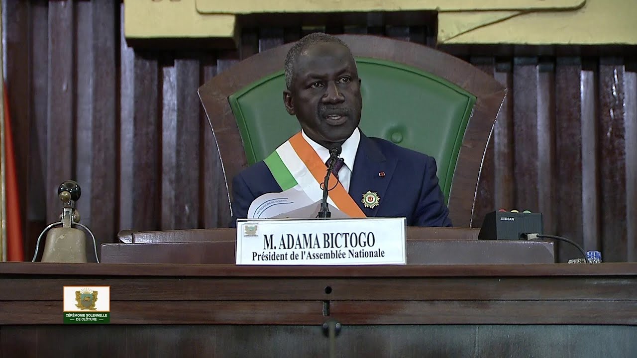 Assemblée nationale: Discours d'Adama Bictogo à la cérémonie de clôture de la session ordinaire 2022