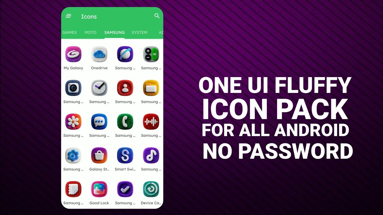 One Ui Fluffy icon Pack | one ui fluffy icon free download | For All Android Phone