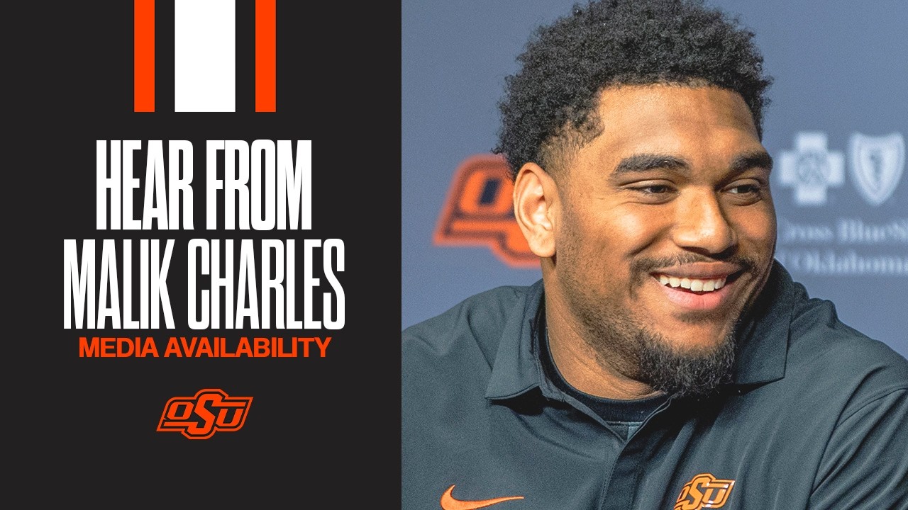 Hear From Oklahoma State DE Malik Charles - Cowboy Football Media Availability (2-19-2026)