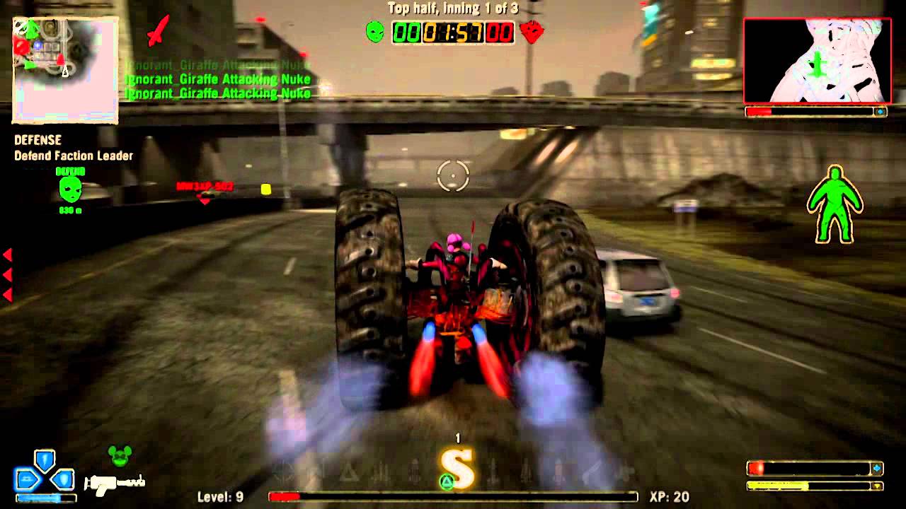 Twisted Metal PS3, Axel, ONLINE Nuke Mode Diesel City Part 1/2 15/03/12