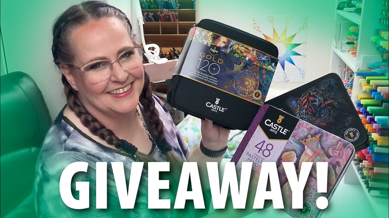 Castle Arts GOLD, PASTELTINT and METALLIC Colored Pencils (Giant GIVEAWAY)