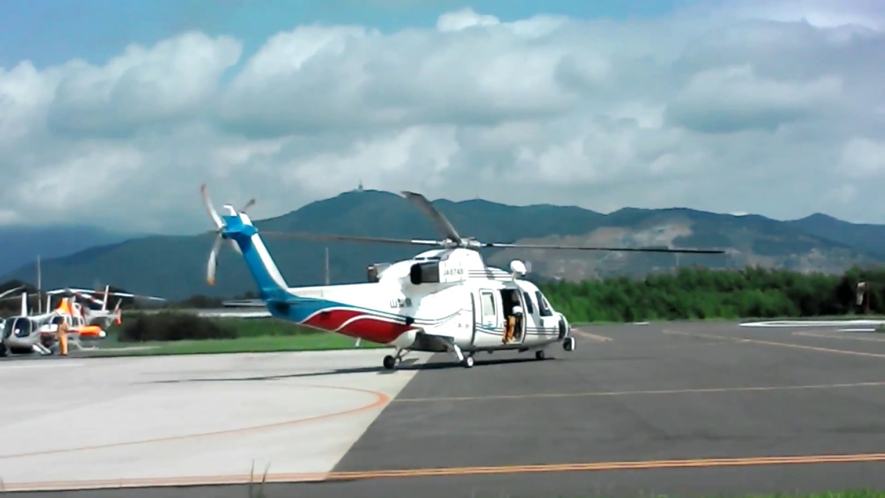 常総水害へ急行する 山梨県防災ヘリ あかふじ  全ては要救助者の為に