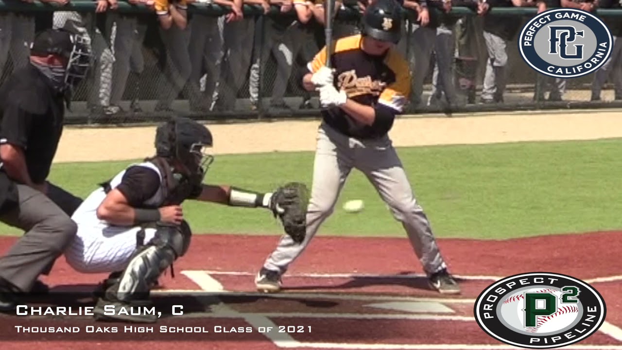 Charlie Saum Prospect Video, C, Thousand Oaks High School Class of 2021, Catching, Tee Work