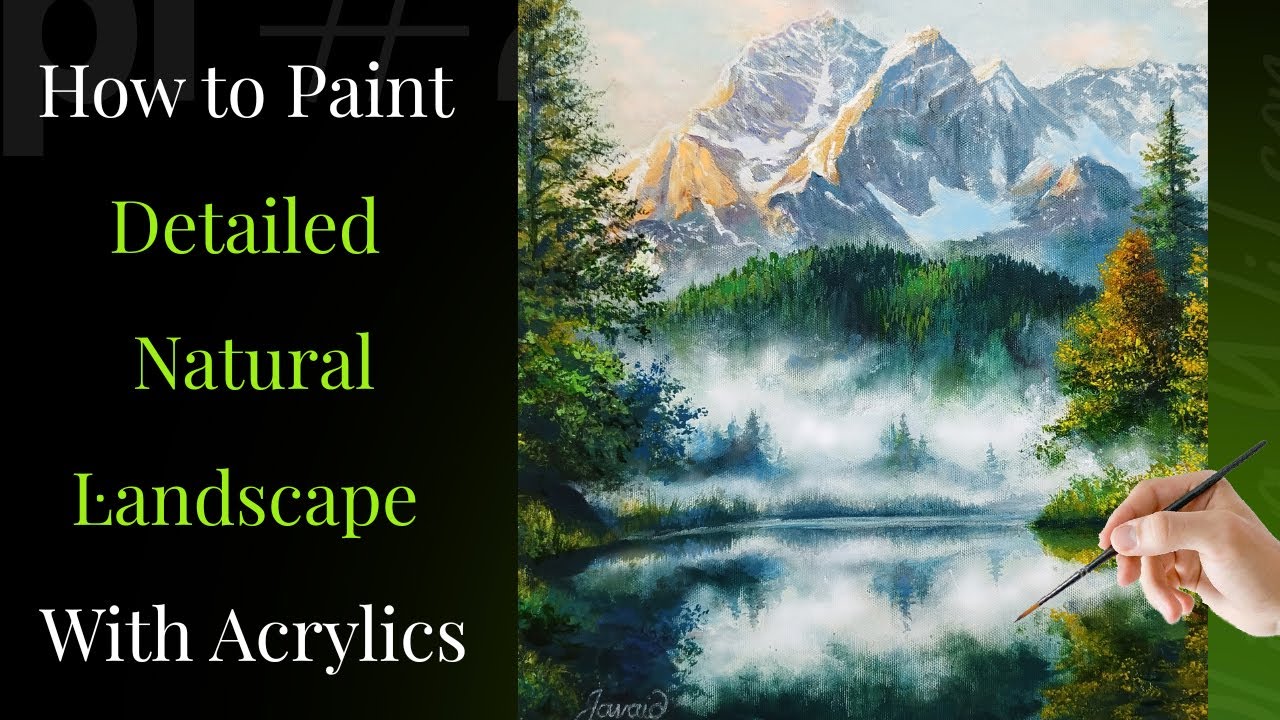 Painting Mist and Mighty Mountains | Acrylic Painting Tutorial