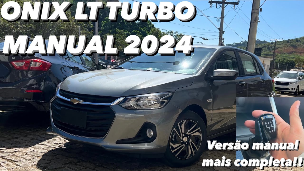 Chevrolet Onix LT Turbo Manual 2024 - A versão MANUAL mais completa do Onix para 2024!! (4K)
