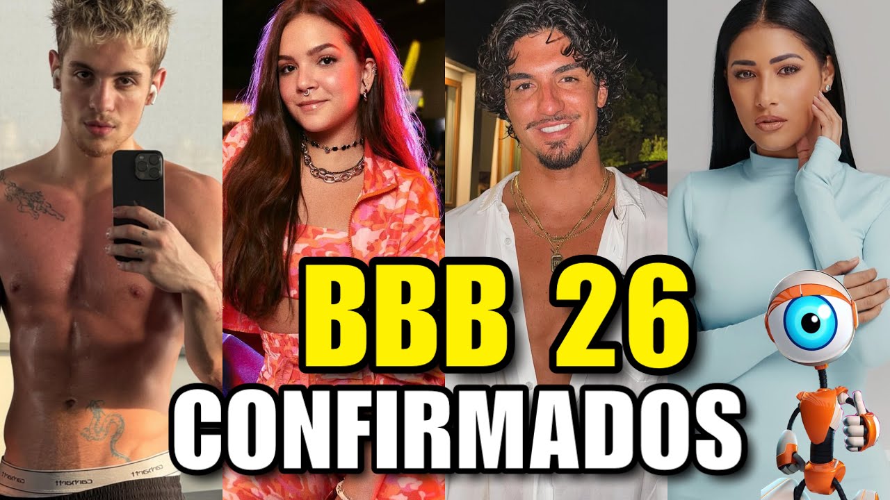BBB 26 -  PARTICIPANTES CAMAROTE COM 10 NOMES - MEL MAIA, JEAN PAULO, SIMONE MENDES, MEDINA, VIT&Atilde;O!