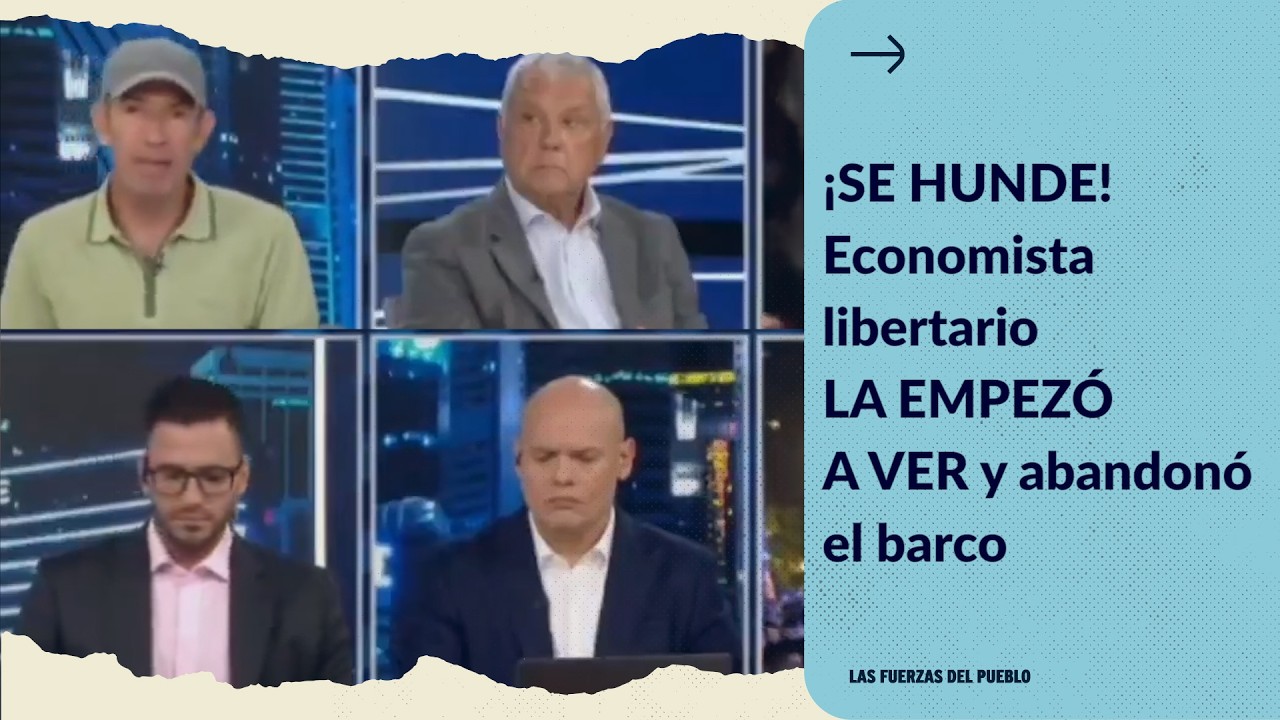 ¡SE HUNDE! Economista libertario LA EMPEZÓ A VER Y ABANDONÓ EL BARCO