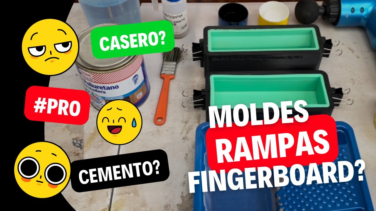 TUTORIAL RAMPAS de cemento para fingerboard (Molde casero y profesional)