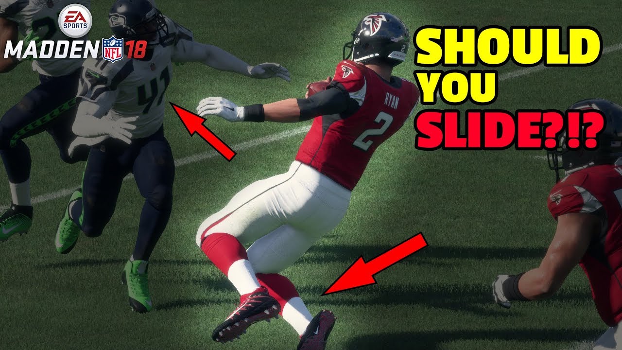 Should you QB SLIDE in Madden 18? Common mistakes...