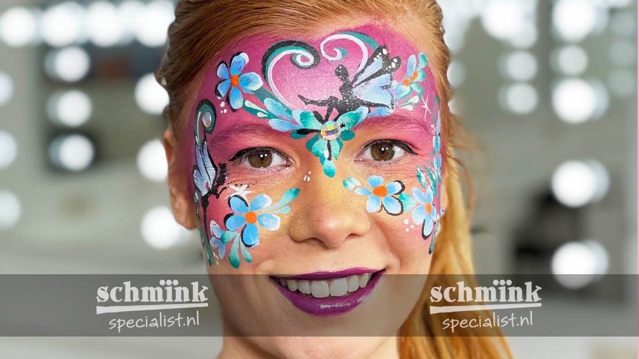 Schminktutorial Elfjes, bloemen, druppels en krullen