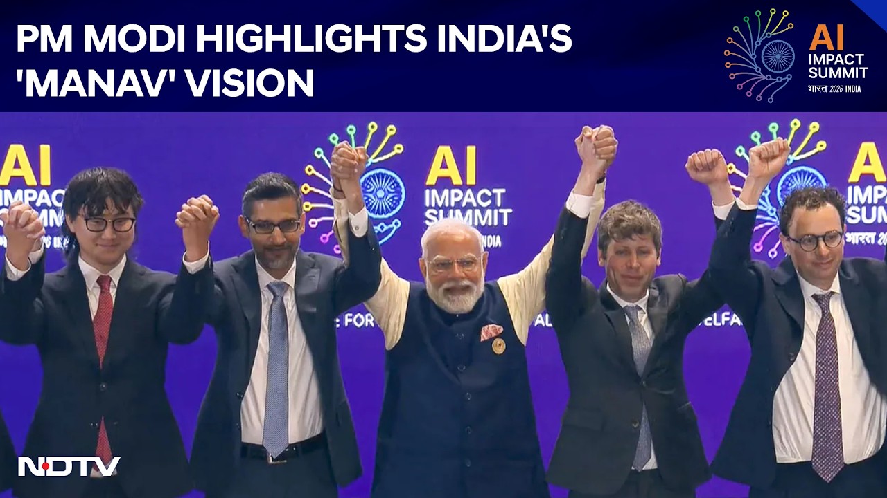 PM Modi Highlights India's 'MANAV' Vision At Mega AI Impact Summit