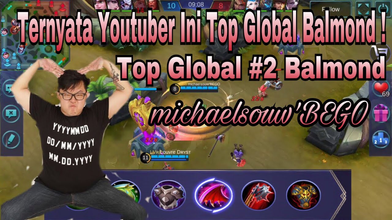 Top Global Rank #2 Balmond michaelsouw'BEGO PRO YOUTUBER - Tips Trick & Build - Mobile Lengeds